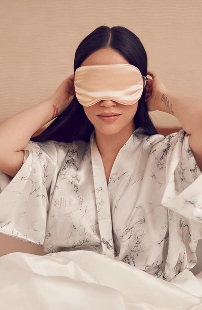 Shop Slip Pure Silk Sleep Mask In Caramel