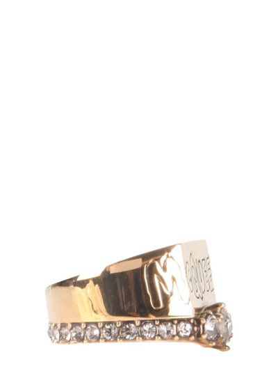 Shop Alexander Mcqueen Women's Gold Other Materials Ring