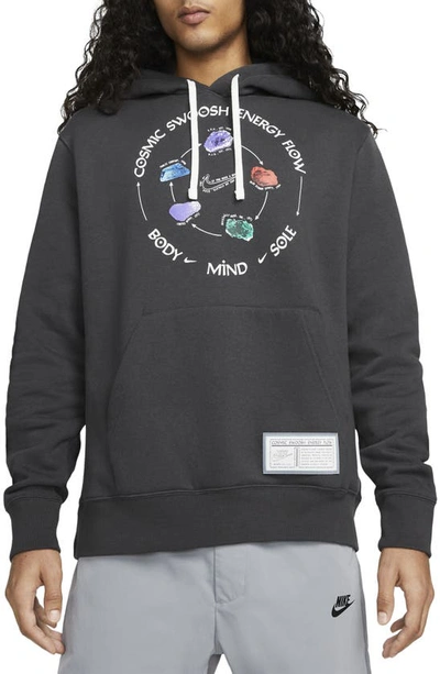 Nike Cosmic Swoosh Energy Flow Graphic Hoodie In Anthracite ModeSens