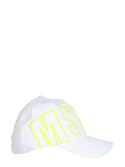 Shop Msgm Men's White Other Materials Hat