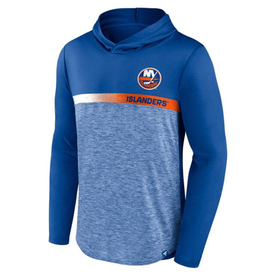 Shop Fanatics Branded Royal New York Islanders Podium Defender Pullover Hoodie