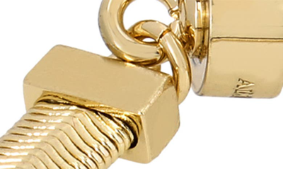 Allsaints Flat Snake Chain Bracelet In Gold