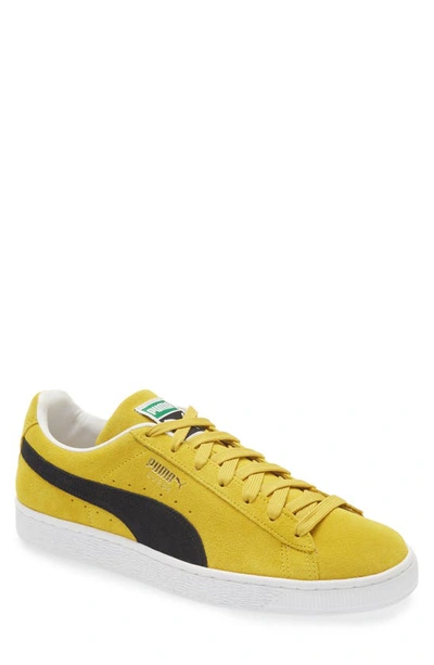 Puma Suede Classic Xxi Sneaker In Yellow/black | ModeSens