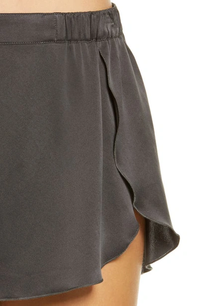 Shop Lunya Washable Silk Short Pajamas In Grey