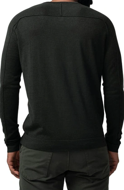 Shop Good Man Brand Mvp Slim Fit Notch Neck Wool Sweater In Army