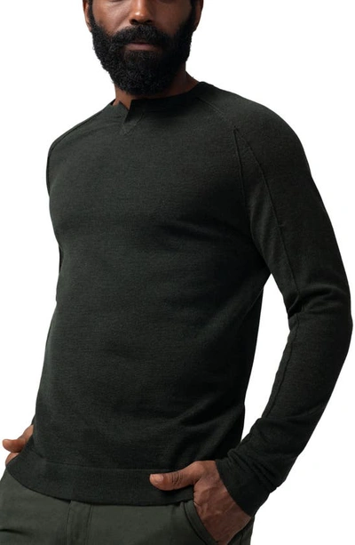 Shop Good Man Brand Mvp Slim Fit Notch Neck Wool Sweater In Army