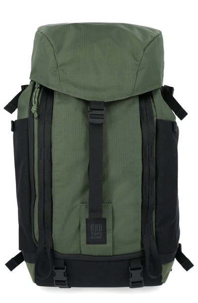 Topo Designs Mountain Water Repellent Recycled Nylon Backpack In Olive/  Olive | ModeSens