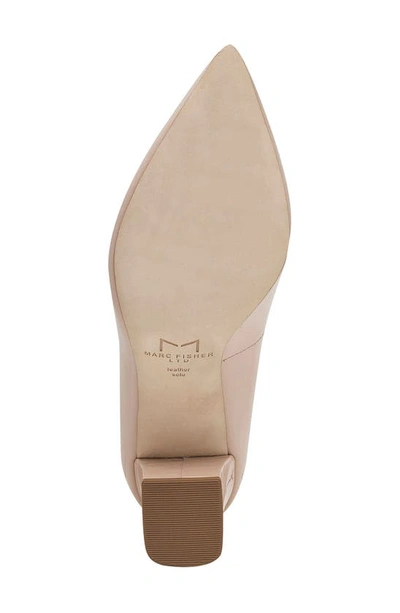 Shop Marc Fisher Ltd Zala Block Heel Pump In Light Natural 263