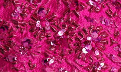 Shop Valentino Embellished Crop Floral Brocade Jacket In Pink Pp Uwt