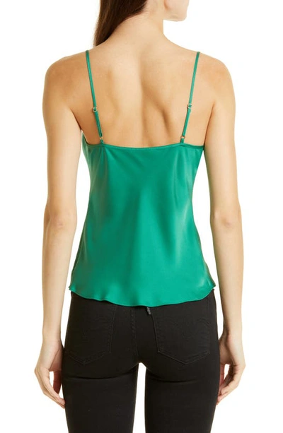 Shop Ramy Brook Abigail Cowl Neck Camisole In Jewel Green
