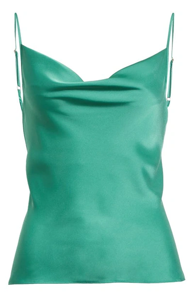 Shop Ramy Brook Abigail Cowl Neck Camisole In Jewel Green