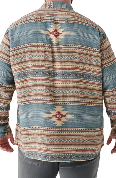 Shop Faherty Doug Good Feather Canyon Organic Cotton Overshirt In Nescove