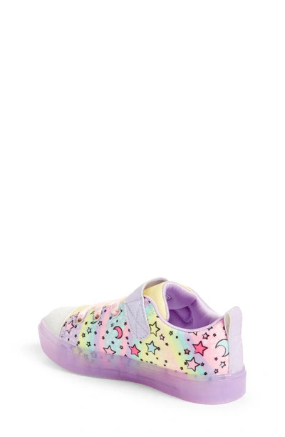Shop Skechers Kids' Twinkle Sparks Ice Light-up Sneaker In Lavender/ Multi
