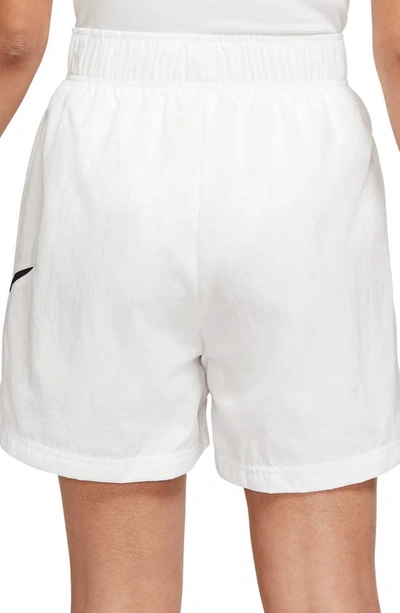 Shop Nike Sportswear Essential Woven Shorts In White/ Black
