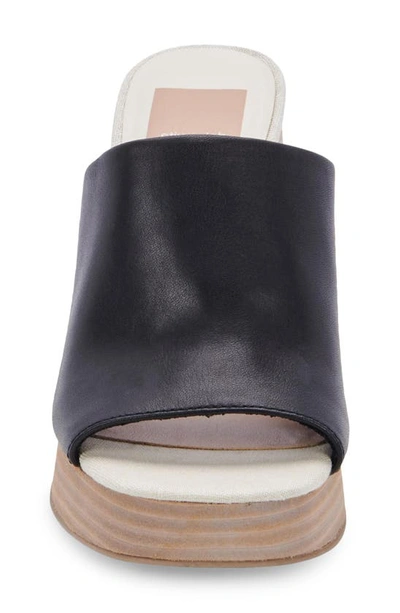 Shop Dolce Vita Lukas Platform Sandal In Black Leather