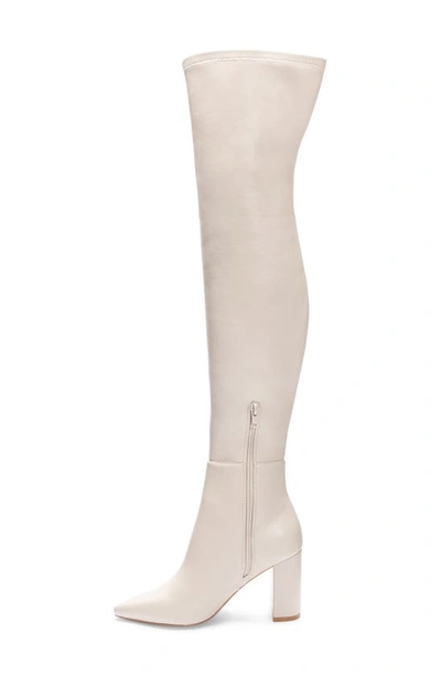 Shop Chinese Laundry Fun Times Over The Knee Boot In Cream