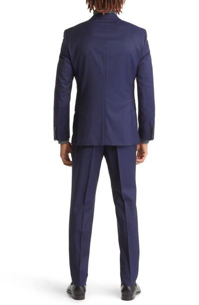 Shop Hugo Boss Virgin Wool Suit In Blue