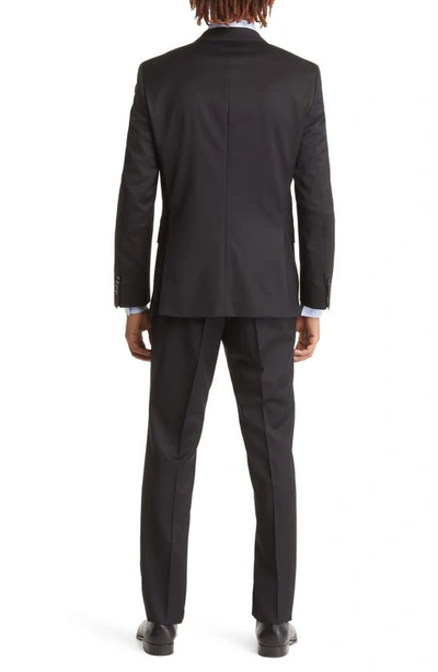 Shop Hugo Boss Boss Virgin Wool Suit In Black