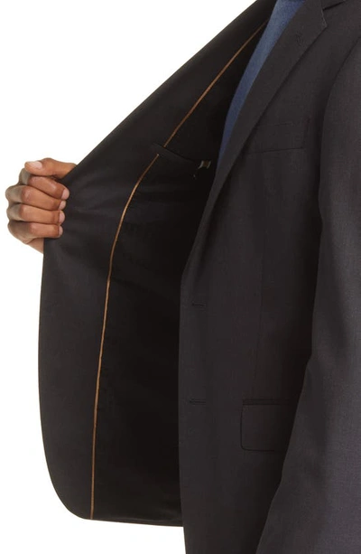 Hugo Boss Virgin Wool Suit In Dark Grey