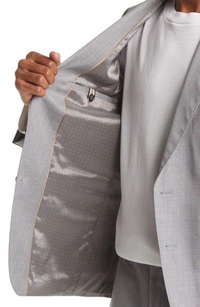 Shop Hugo Boss Boss Virgin Wool Suit In Med Grey