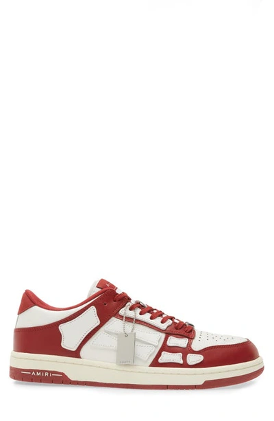 Shop Amiri Skeleton Low Top Sneaker In 610 - Red