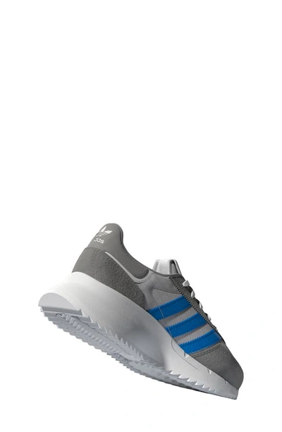 Shop Adidas Originals Kids' Retropy F2 Sneaker In Grey/ Blue Rush/ White