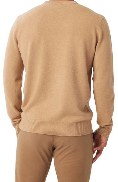 Shop Good Man Brand Cashmere Crewneck Sweater In Warm Sand