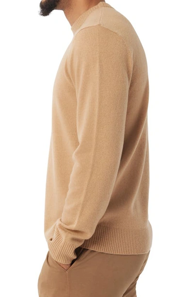 Shop Good Man Brand Cashmere Crewneck Sweater In Warm Sand