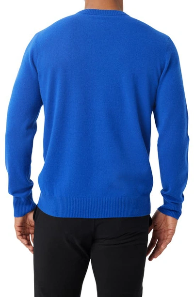 Shop Good Man Brand Cashmere Crewneck Sweater In Clematis Blue