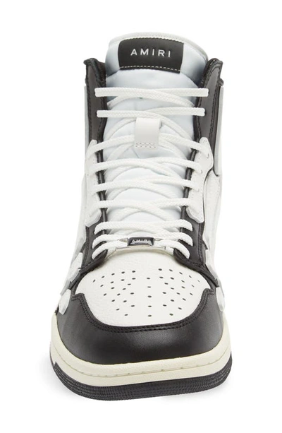 Shop Amiri Skeleton High Top Sneaker In 004 - Black / White