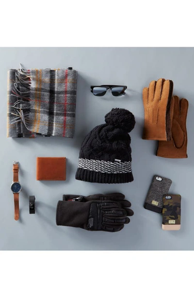 Barbour Fringed Checked Wool And Cashmere-blend Scarf In Green