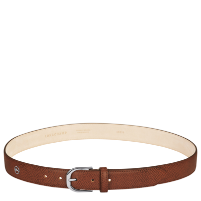 Shop Longchamp Ceinture Femme Le Pliage In Cognac