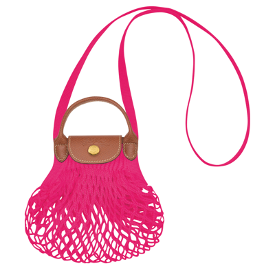 Longchamp Le Pliage Filet Knit Crossbody Bag In Candy | ModeSens