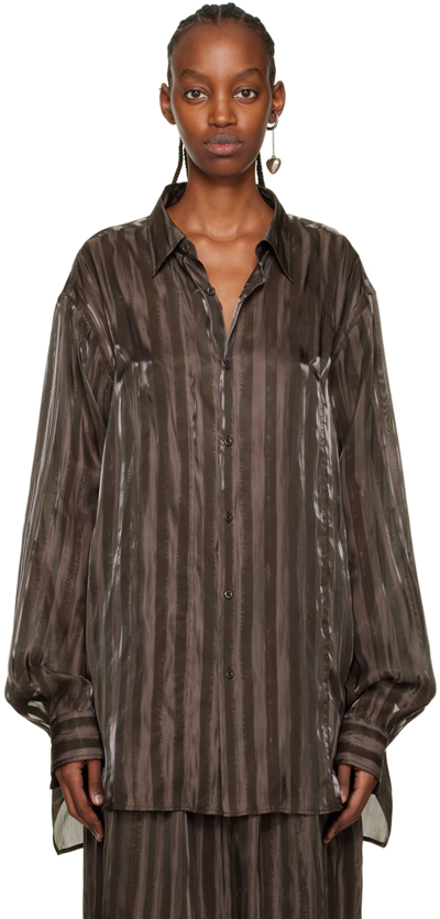 Shop Acne Studios Ssense Exclusive Brown Shirt In Chestnut Brown