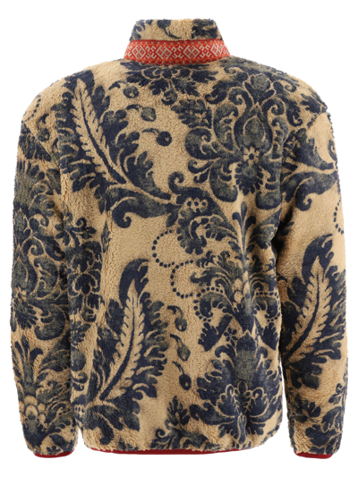 Kapital Jacquard Fleece Jacket In Beige | ModeSens