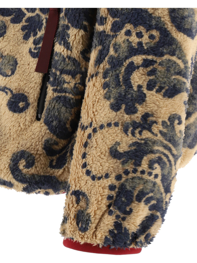 Kapital Jacquard Fleece Jacket In Beige | ModeSens