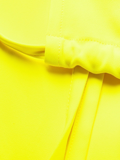 Shop Ami Alexandre Mattiussi Tie-fastening Mini Dress In 黄色