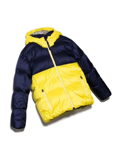 Shop Bogner Elias-d Hooded Feather-lined Jacket In Yellow