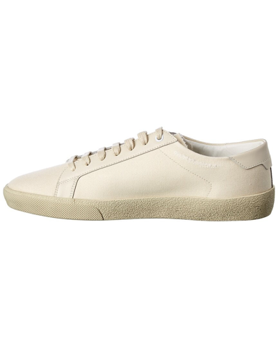Shop Saint Laurent Court Classic Sl/06 Canvas Sneaker In White