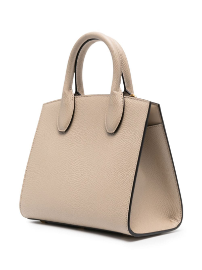 Ferragamo The Studio Box Small Leather Handbag In 中性色