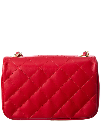 Shop Persaman New York Elaina Quilted Leather Crossbody In Red