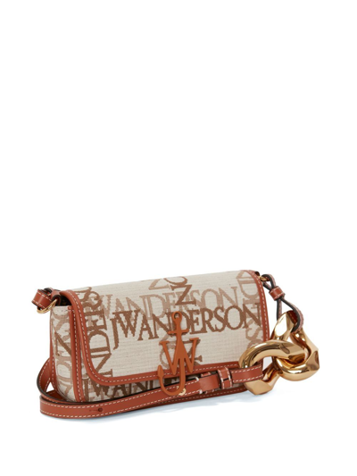 Shop Jw Anderson Anchor Chain Shoulder Bag In Neutrals