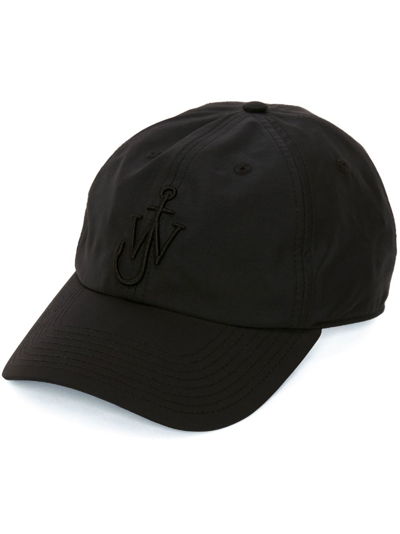 Shop Jw Anderson Anchor Logo-embroidered Baseball Cap In Black