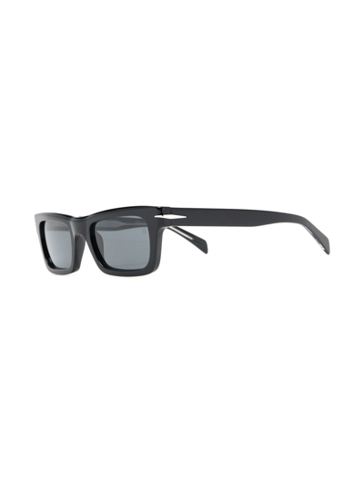 Shop Eyewear By David Beckham Tinted Rectangle-frame Sunglasses In Black