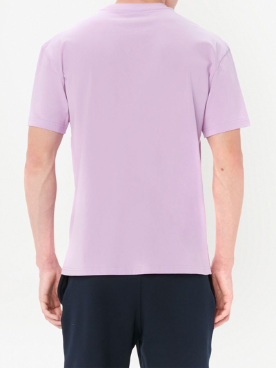 Jw Anderson Pink Logo Patch T-shirt In Purple