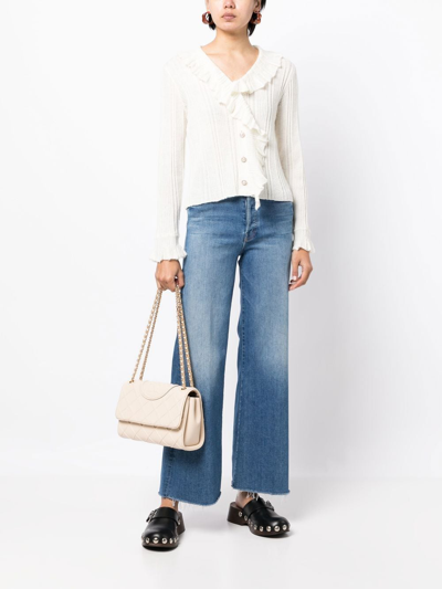 Tory Burch Fleming Leather Shoulder Bag In Neutrals
