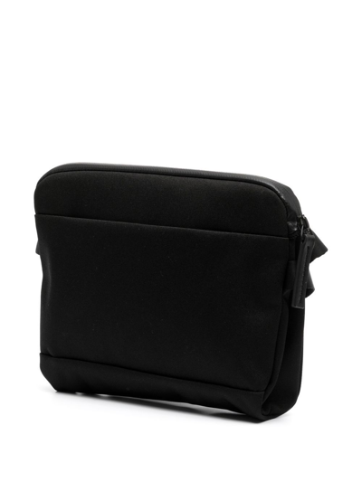 Shop Troubadour Recycled Polyester Crossbody Bag In Black