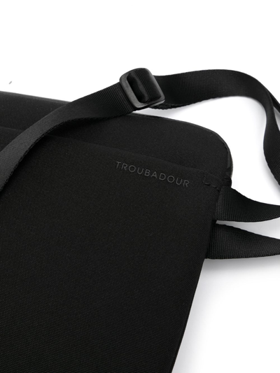 Shop Troubadour Recycled Polyester Crossbody Bag In Black