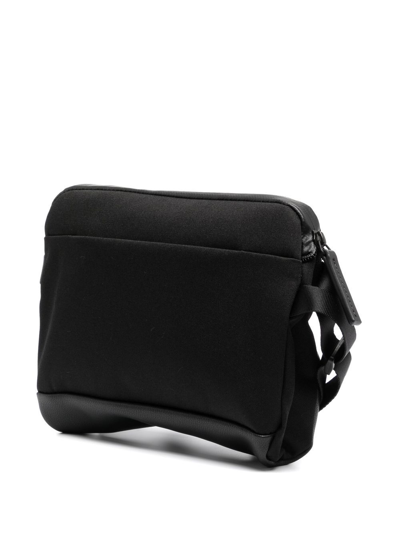 Shop Troubadour Faux-leather Messenger Bag In Black
