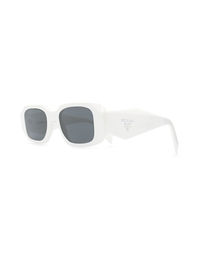 Prada Square-frame Sunglasses In 白色